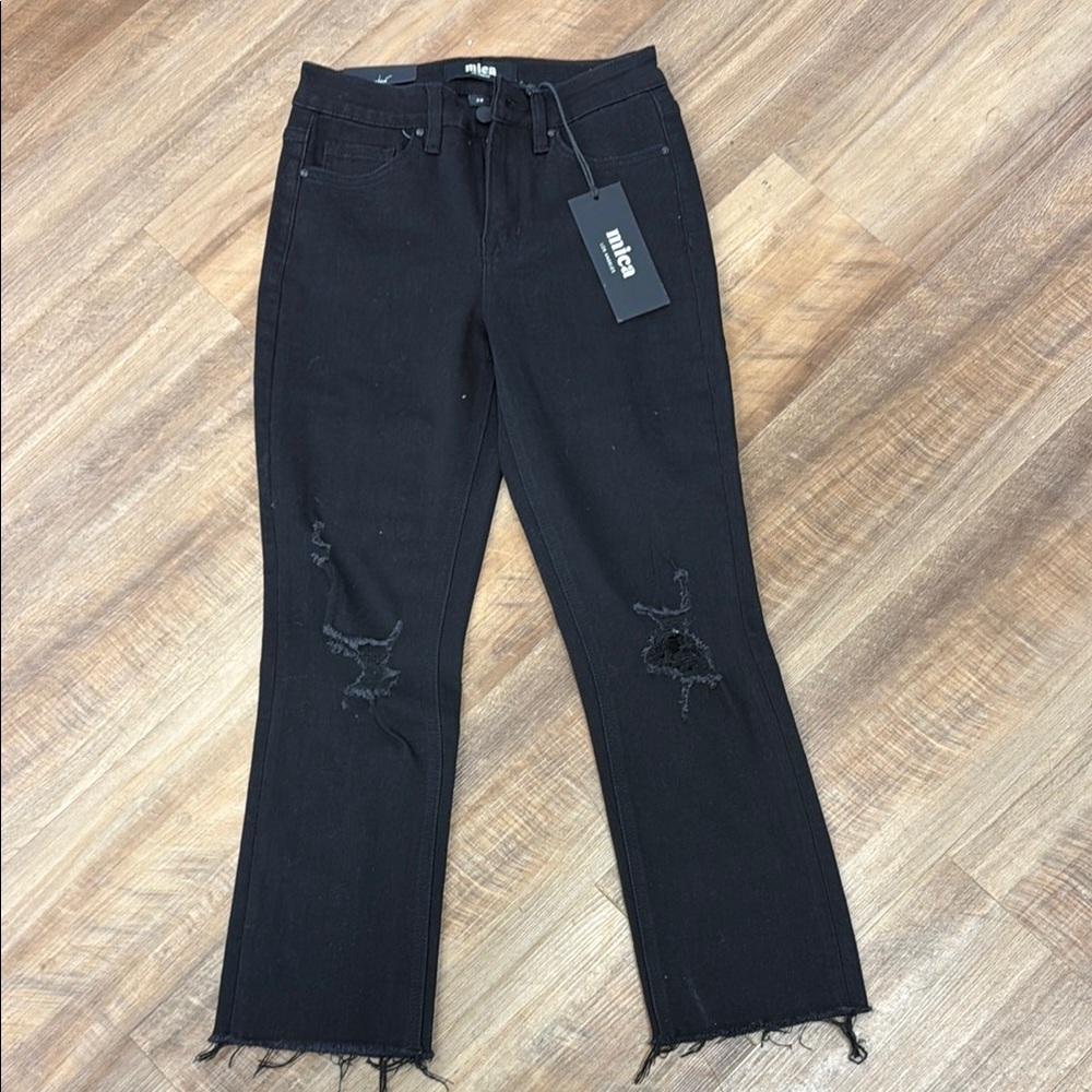 NWT black cropped high waist jeans from Mica.  Various sizes